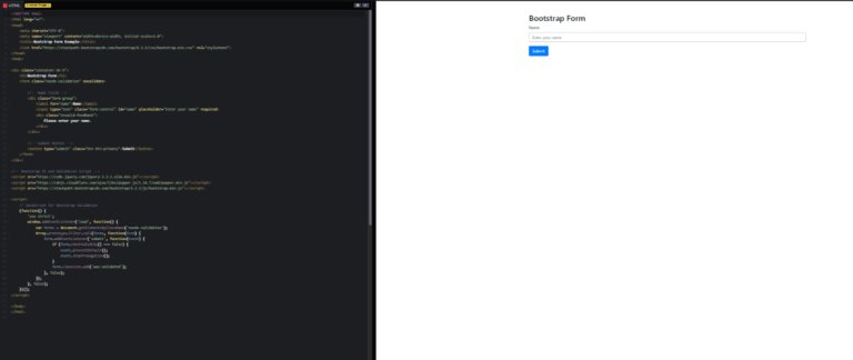 Free Bootstrap Form Validation Tutorial | At Iqra Technology