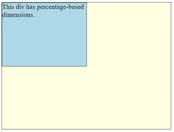 Percentage-Based-Dimensions