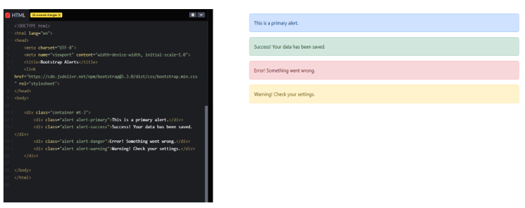 Free Bootstrap Alerts Tutorial | At Iqra Technology