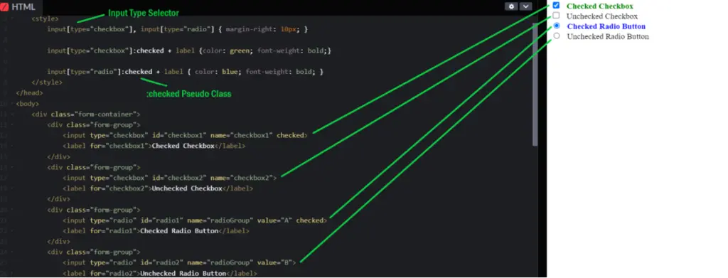 css-form-Styling-Checked-Form-Elements
