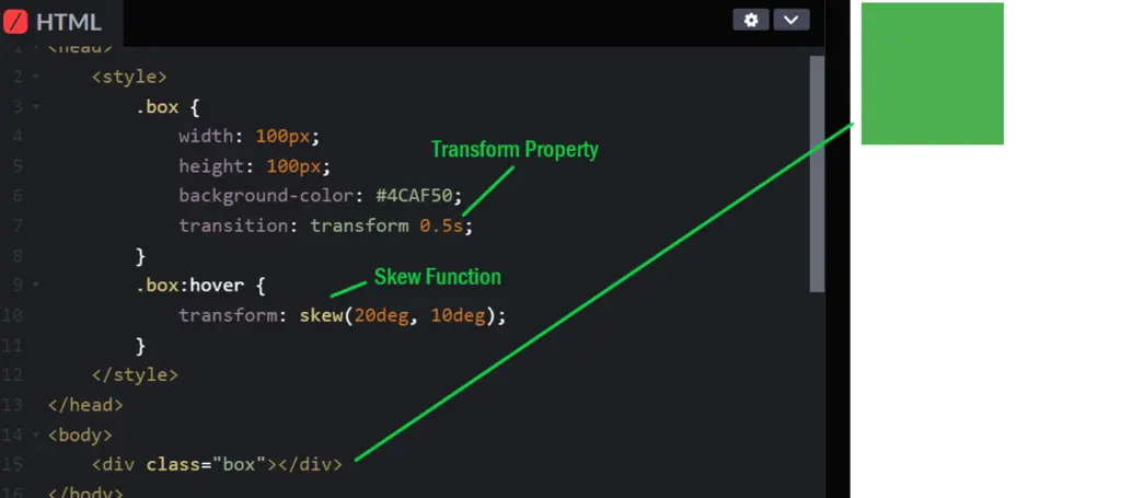 css-transform-skew()