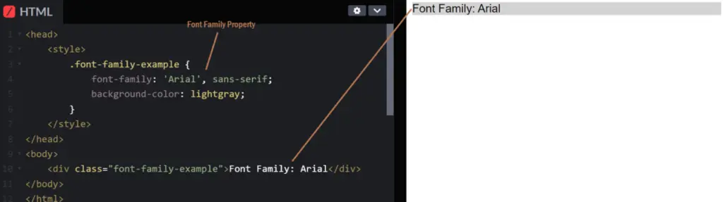 font-family