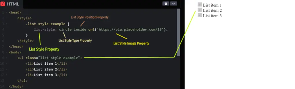 list-style