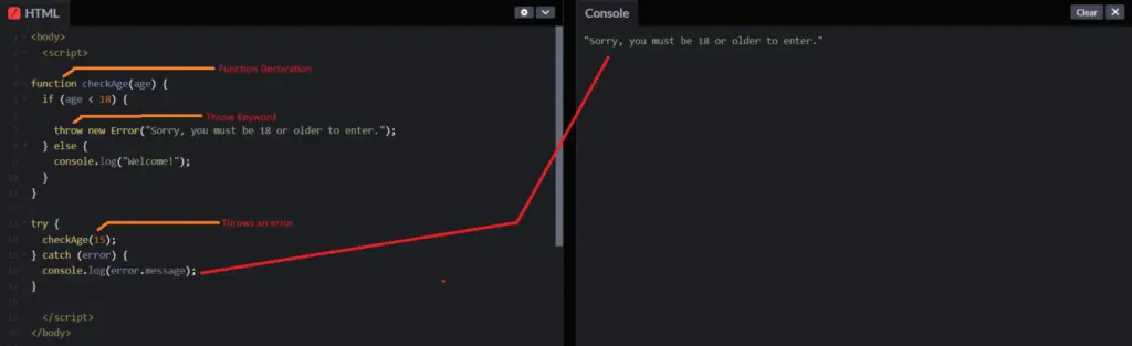 JS-Throwing-errors
