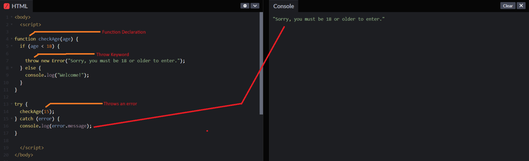 Free JavaScript Error Handling Tutorial for Beginners - JS Errors.