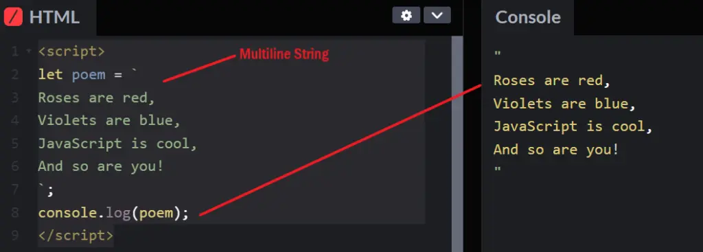 Js-Multiline-String