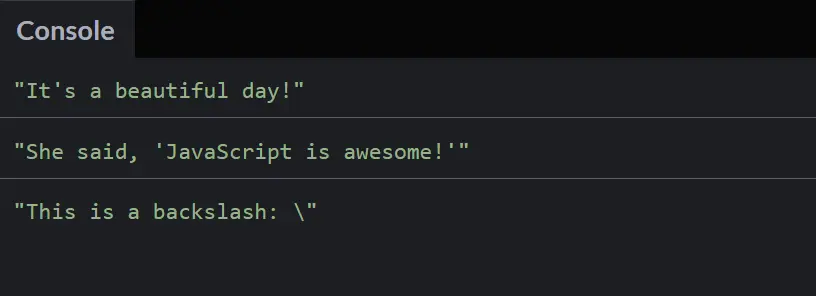 Js-Using-Escape