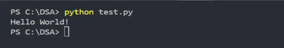 Save the script in a file and run that file