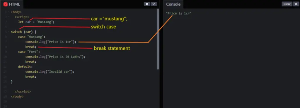 Scenario-2-When-car-Mustang-output