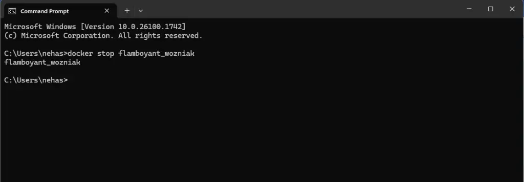 Docker-stop