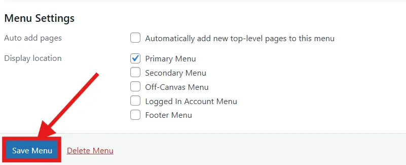 WP-Menu-setting