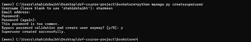 Django-create-superuser