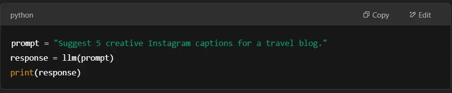 LangChain-Generating-text