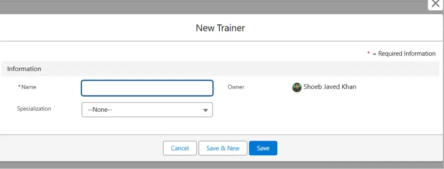 Trainer Object