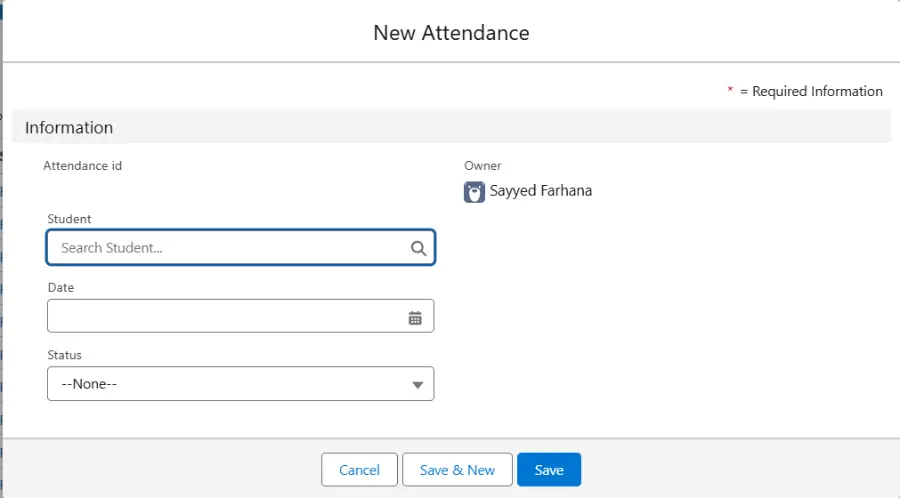 Attendance Management System