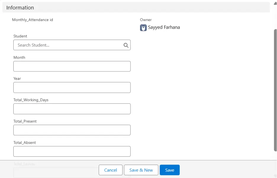 Attendance Management System