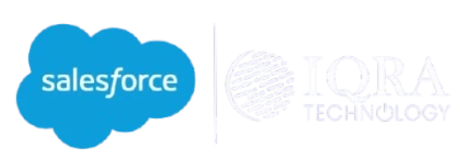Salesforce logo with iqra Technology