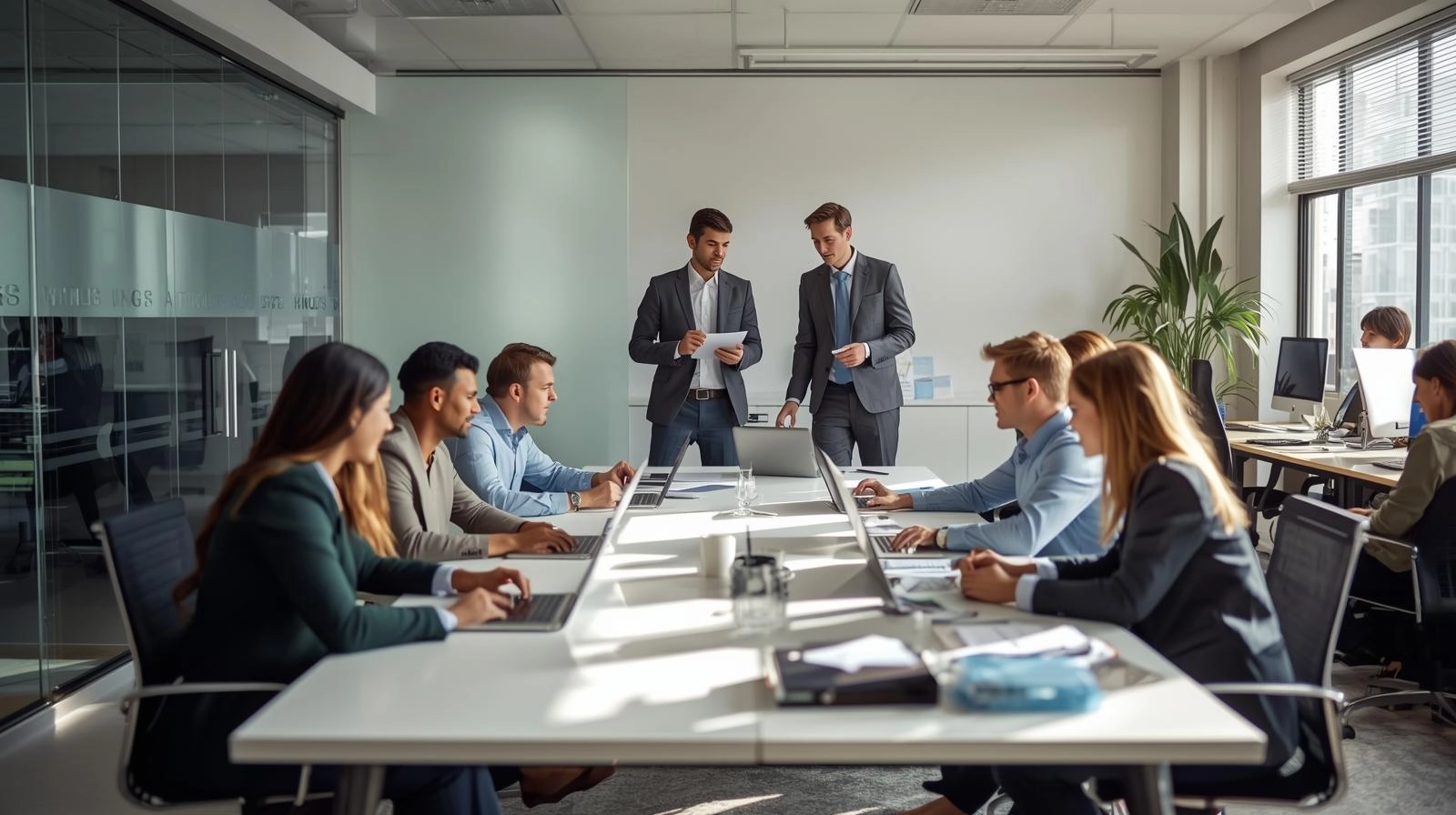 generate professional image of people working in office (4)