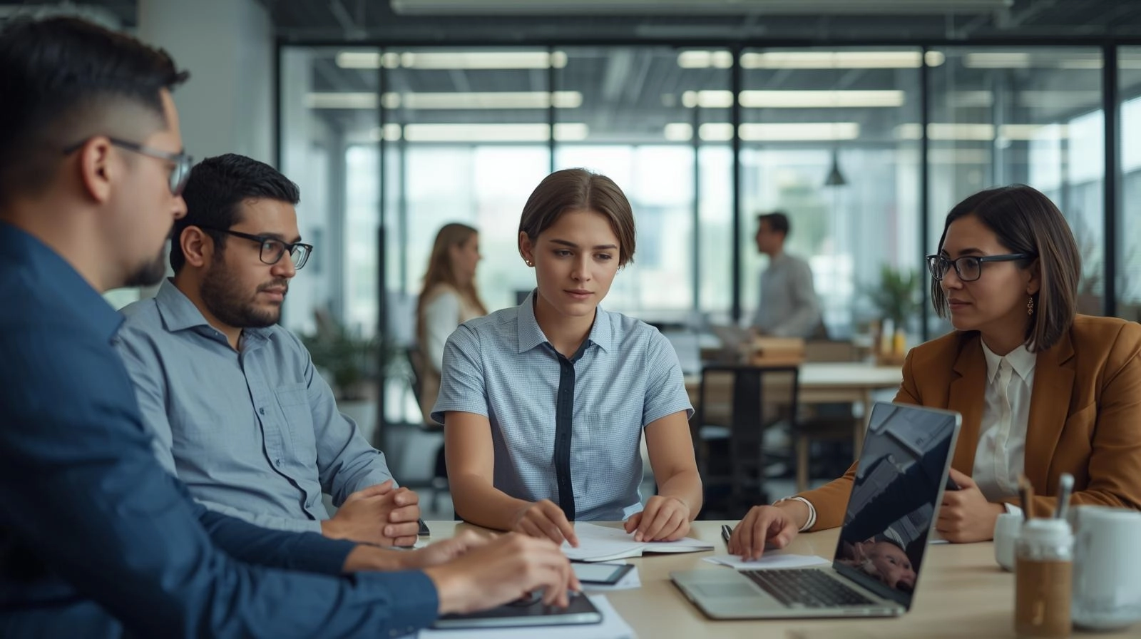 professional images of people working in office