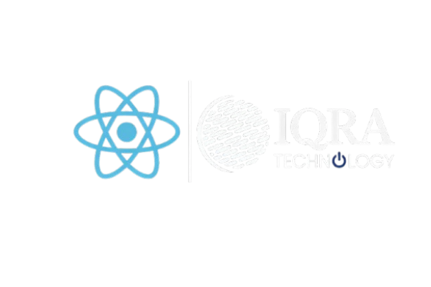 React js and iqra technology logo