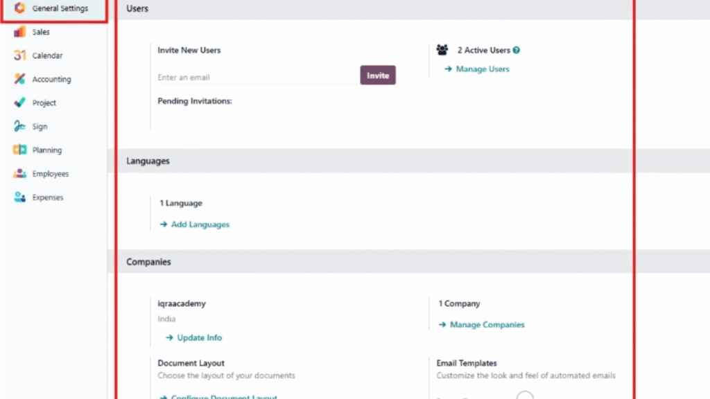 Getting Started: Free Trial ODOO ERP